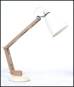 A Terence Conran ' Mac ' Lamp - anglepoise desk lamp circa 1950's - mid century having white shade