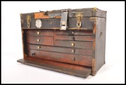 Pilliod – A vintage industrial machinists tool chest / box comprising of 5 short drawers over 2 long