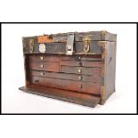 Pilliod – A vintage industrial machinists tool chest / box comprising of 5 short drawers over 2 long