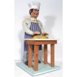 A superb original rare mid century automaton Baker / Bakery shop window advertising display