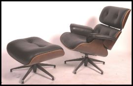 After Charles and Ray Eames for Herman Miller Lounge chair. Originally manufactured for Herman