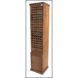 An early 20th century Gutermann cotton reel shop fitting haberdashery cabinet / shop display. The