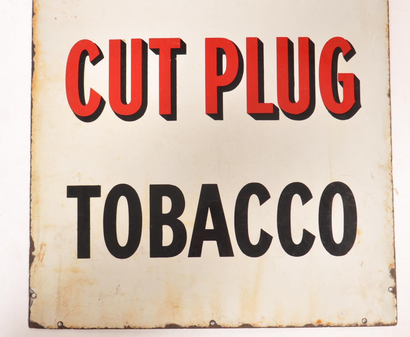 An early 20th century Industrial shop enamel advertising sign for Will's Bulwark Cut Plug Tobacco. - Image 3 of 5