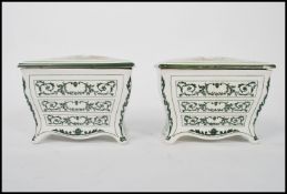 A pair of Royal Doulton Huntley & Palmers biscuit