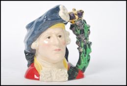 A rare Royal Doulton prototype character jug of Bo