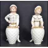 A 19th century Victorian pair of Royal Worcester b