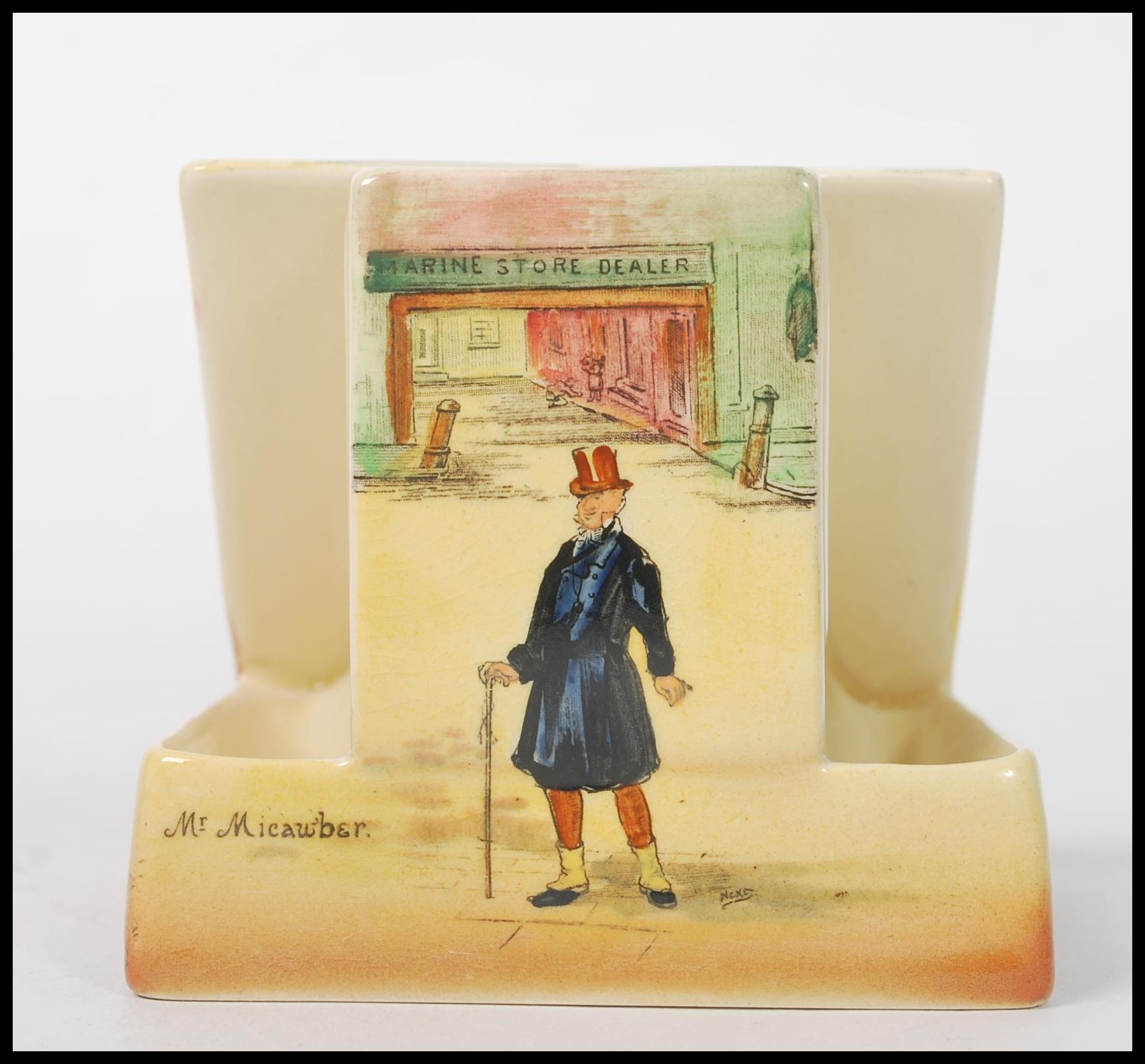 A 20th century Royal Doulton Pickwick match box ho - Image 5 of 13