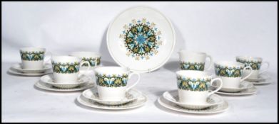 A retro part tea service by Ridgeway in the Alegro