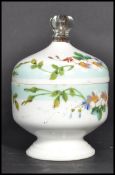 A 19th century Victorian lidded pot and cover. The
