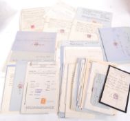 Bundle of old English paperwork from Victoria to G