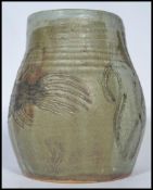 A 20th century studio pottery vase in the manner o