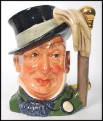 A rare Royal Doulton prototype character jug of Mr