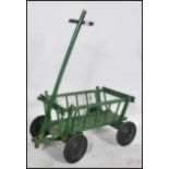 A vintage 20th century painted dog cart constructe