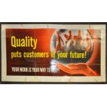 A mid century American advertising poster ' Qualit