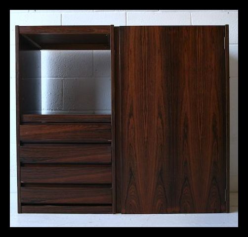 A 1970's retro teak wood veneer wall cabinet being - Image 2 of 2