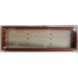 GOOD DIECAST / MODEL RAILWAY WOODEN GLAZED DISPLAY CABINET