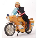 VINTAGE PALITOY ACTION MAN POLICE MOTORCYCLE & RIDER