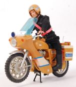 VINTAGE PALITOY ACTION MAN POLICE MOTORCYCLE & RIDER