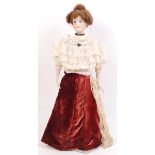 ANTIQUE 19TH CENTURY WAX HEADED VICTORIAN DOLL