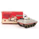 RARE VINTAGE MARX ELECTRONIC TINPLATE COMBAT TANK