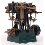 RARE STUART LIVE STEAM TWIN CYLINDER VERTICAL ENGINE