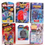 MARVEL & DC COMICS CARDED ACTION FIGURES