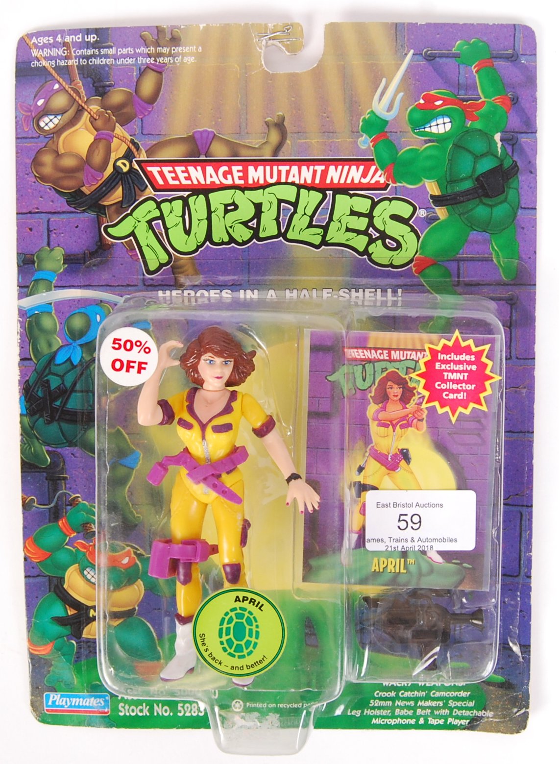 TEENAGE MUTANT NINJA TURTLES CARDED ACTION FIGURE