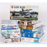 ASSORTED PLASTIC AEROPLANE MODEL KITS - AIRFIX, ITALERI, TAMIYA ETC