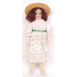 ANTIQUE 19TH CENTURY SIMON & HALBIG STYLE BISQUE HEADED DOLL