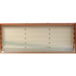 GOOD DIECAST / MODEL RAILWAY WOODEN GLAZED DISPLAY CABINET