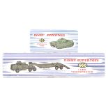 VINTAGE DINKY DIECAST MODEL TANK TRANSPORTER & TANK