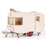 SUPERB VINTAGE DOLLS HOUSE ' CARAVAN ' HAND MADE MODEL