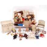 ANTIQUE & VINTAGE DOLLS HOUSE FURNITURE AND ACCESSORIES