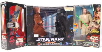 COLLECTION OF BOXED 12" STAR WARS ACTION FIGURES