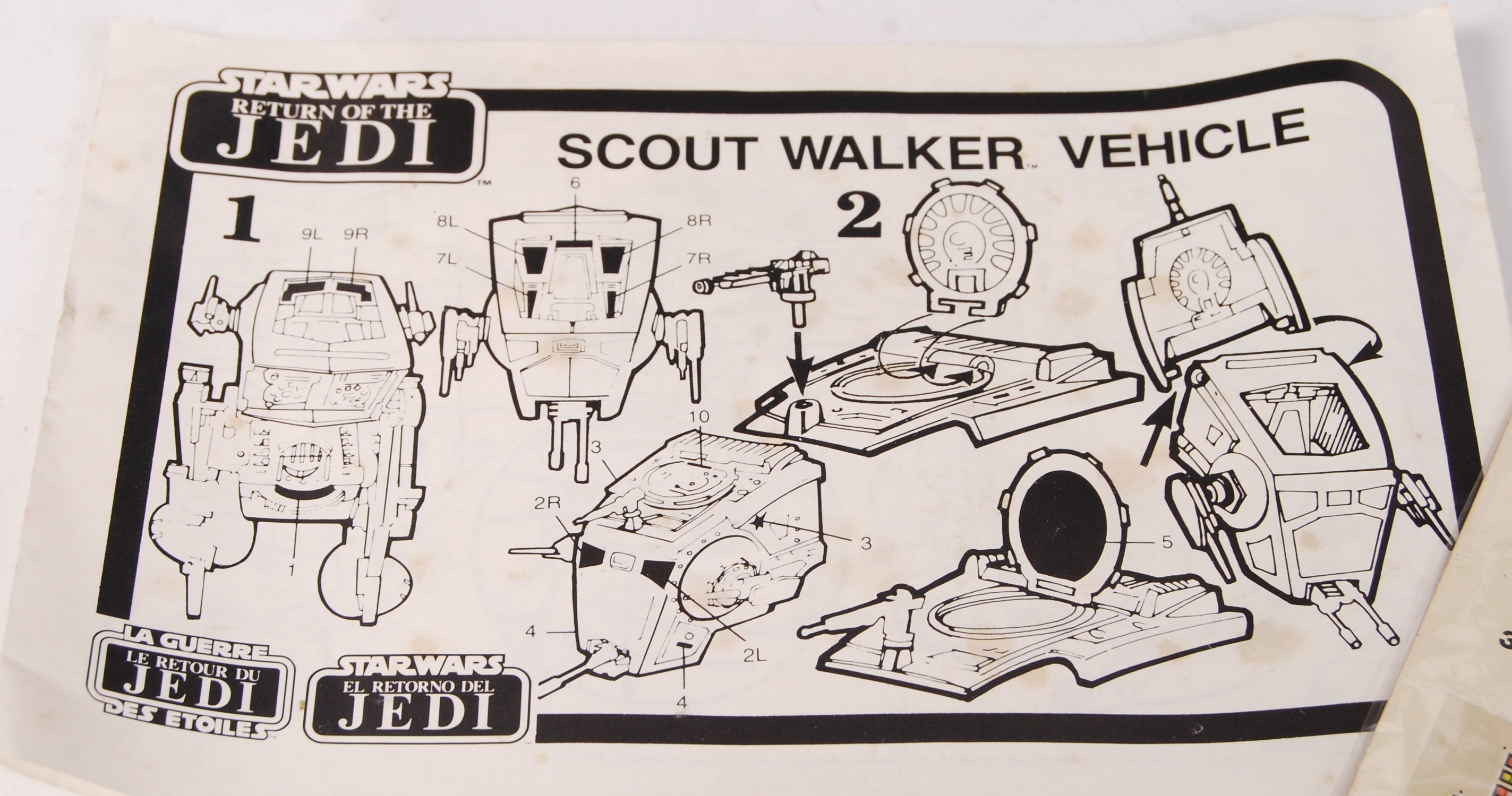 RARE VINTAGE STAR WARS PALITOY SCOUT WALKER VEHICLE - Image 4 of 5