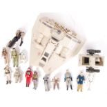 ASSORTED VINTAGE STAR WARS ACTION FIGURES & VEHICLES