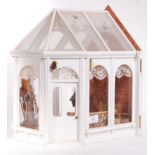 VINTAGE DOLLS HOUSE SUMMER HOUSE / CONSERVATORY WITH ACCESSORIES