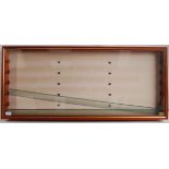 GOOD DIECAST / MODEL RAILWAY WOODEN GLAZED DISPLAY CABINET