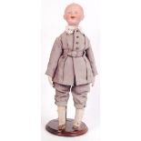 RARE ANTIQUE GEBRUDER HEUBACH BOY CHARACTER DOLL