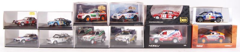 ASSORTED 1:43 SCALE PRECISION DIECAST MODEL RALLY CARS