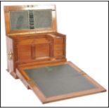 A 19th century combination walnut stationary box and writing slope by James Dewsnap of Sheffield.