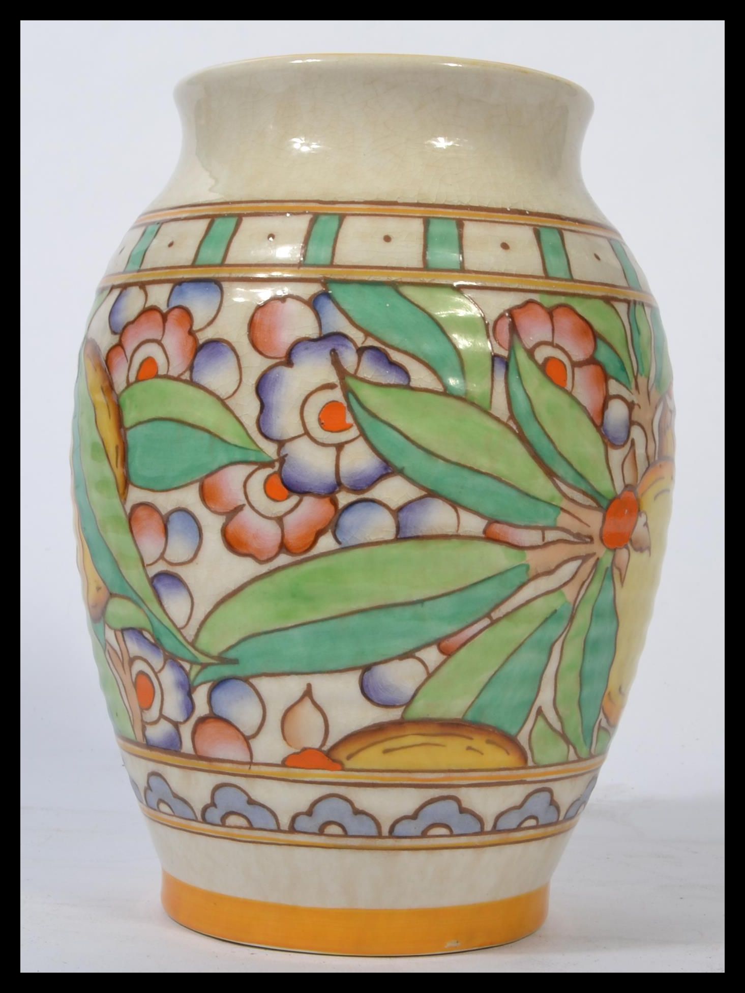 A Charlotte Rhead Bursley Ware vase decorated with - Image 3 of 7