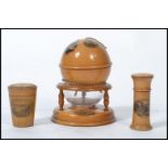 A collection of 19th century Mauchline Ware to inc