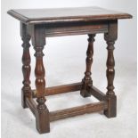 An 18th / 19th century country oak peg jointed sto