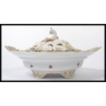 A 19th century ceramic platter tureen and cover de