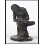 A French school figural bronze study of a Boy pick