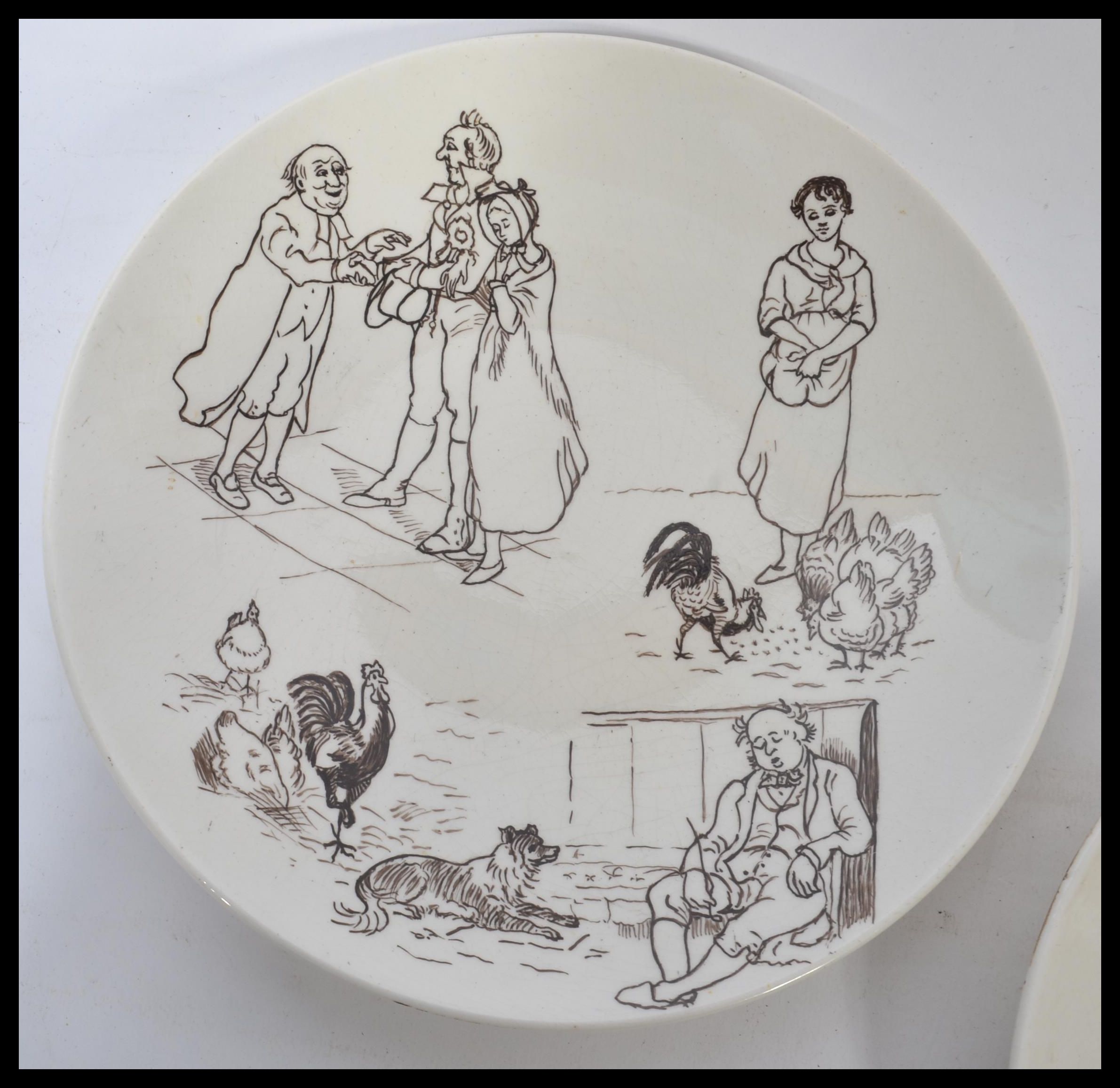 A rare set of Mintons / Minton nursery rhyme plate - Image 6 of 7