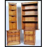 Ercol - Mural -  An unusual elm upright cupboard h