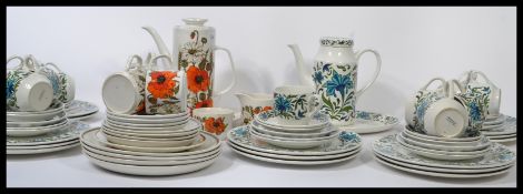 Two retro 20th century ceramic dinner services a M