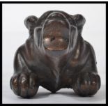 A late 19th century bronze paperweight in the form